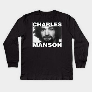 CHARLES MANSON Kids Long Sleeve T-Shirt